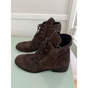 Diesel Men's Size 13 US 47 EU VGC Brown Soft Suede & Leather Desert Ankle Boots